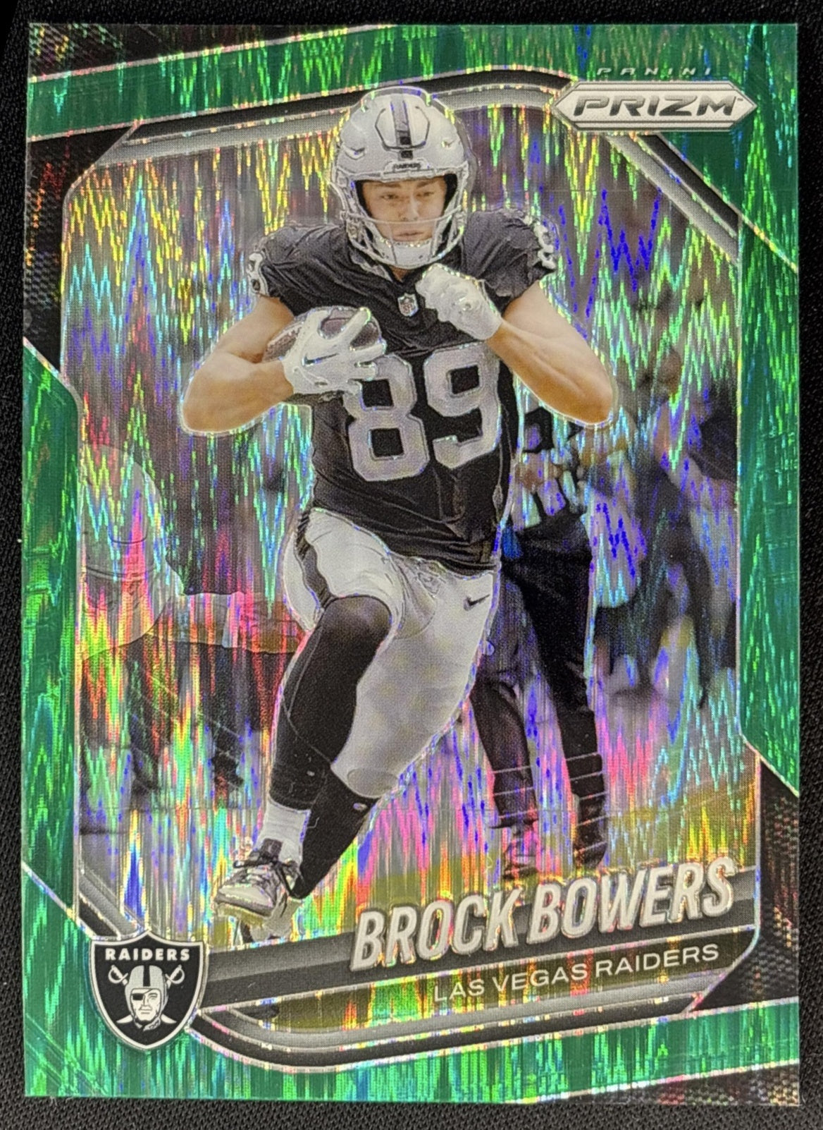 Brock Bowers 2025 Panini Prizm Green Flash Raiders Default Title Sports Trading Cards