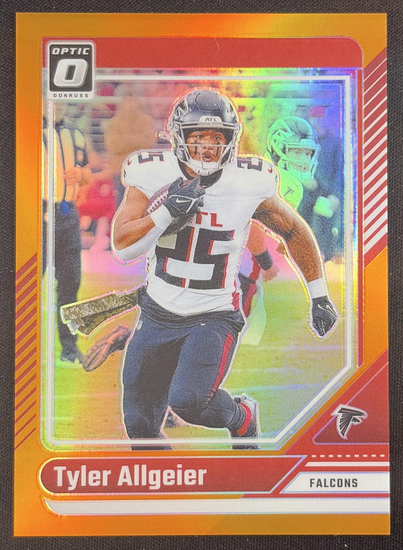 Tyler Allgeier 2024 Panini Donruss Optic Orange /249 Falcons