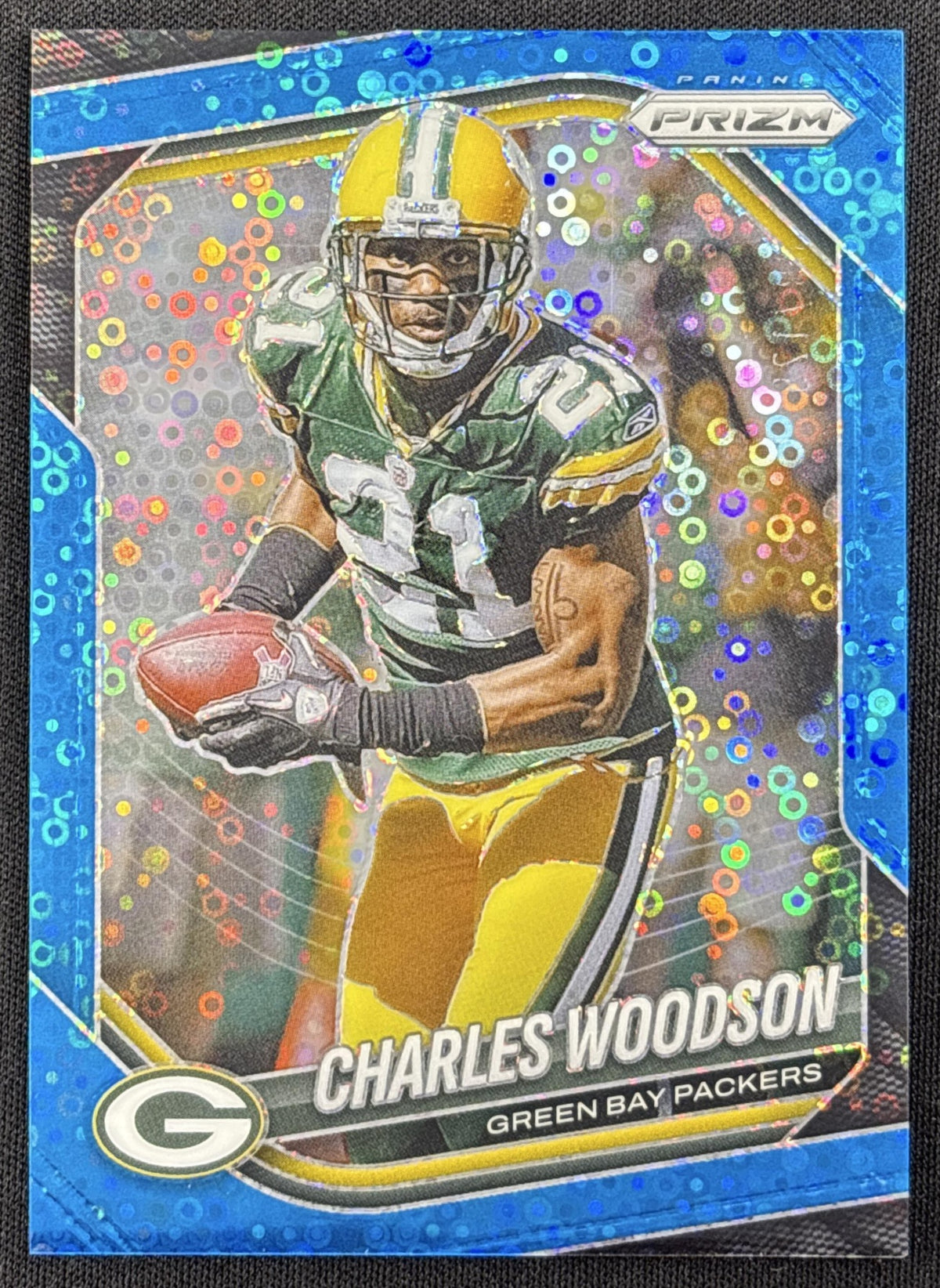 Charles Woodson 2025 Panini Prizm No Huddle Blue /125 Packers