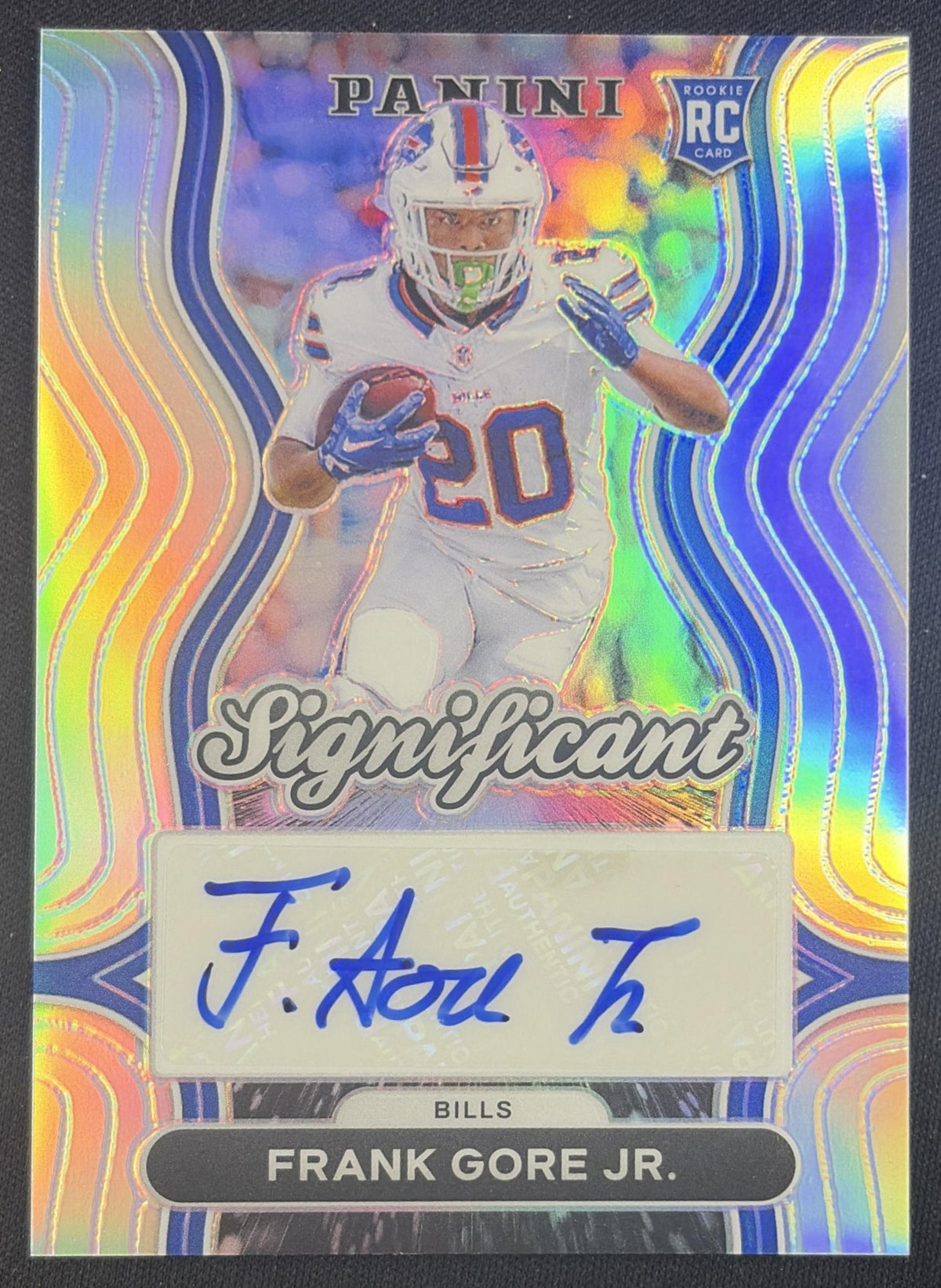 Frank Gore Jr. 2024 Panini Prizm Significant Signatures Bills