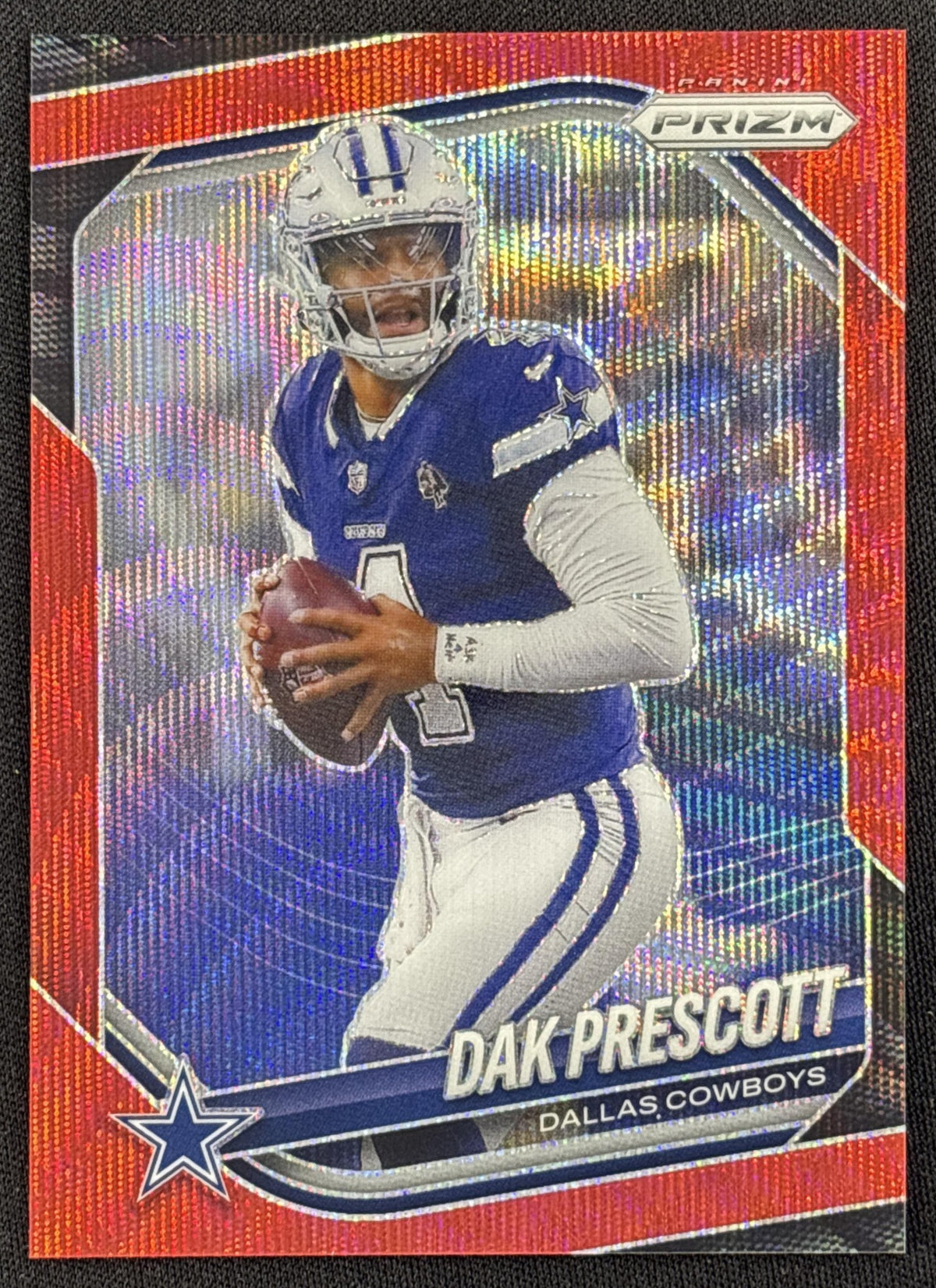 Dak Prescott 2025 Panini Prizm Red Wave /149 Cowboys
