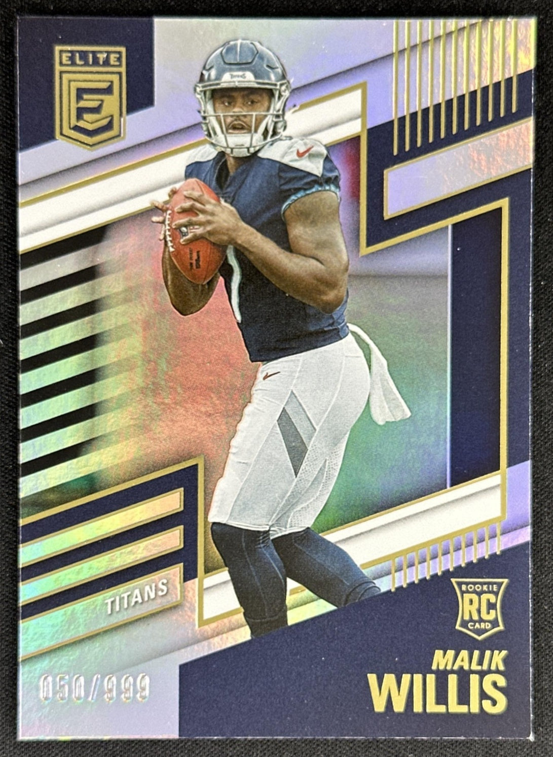 Malik Willis 2022 Panini Donruss Elite /999 Titans
