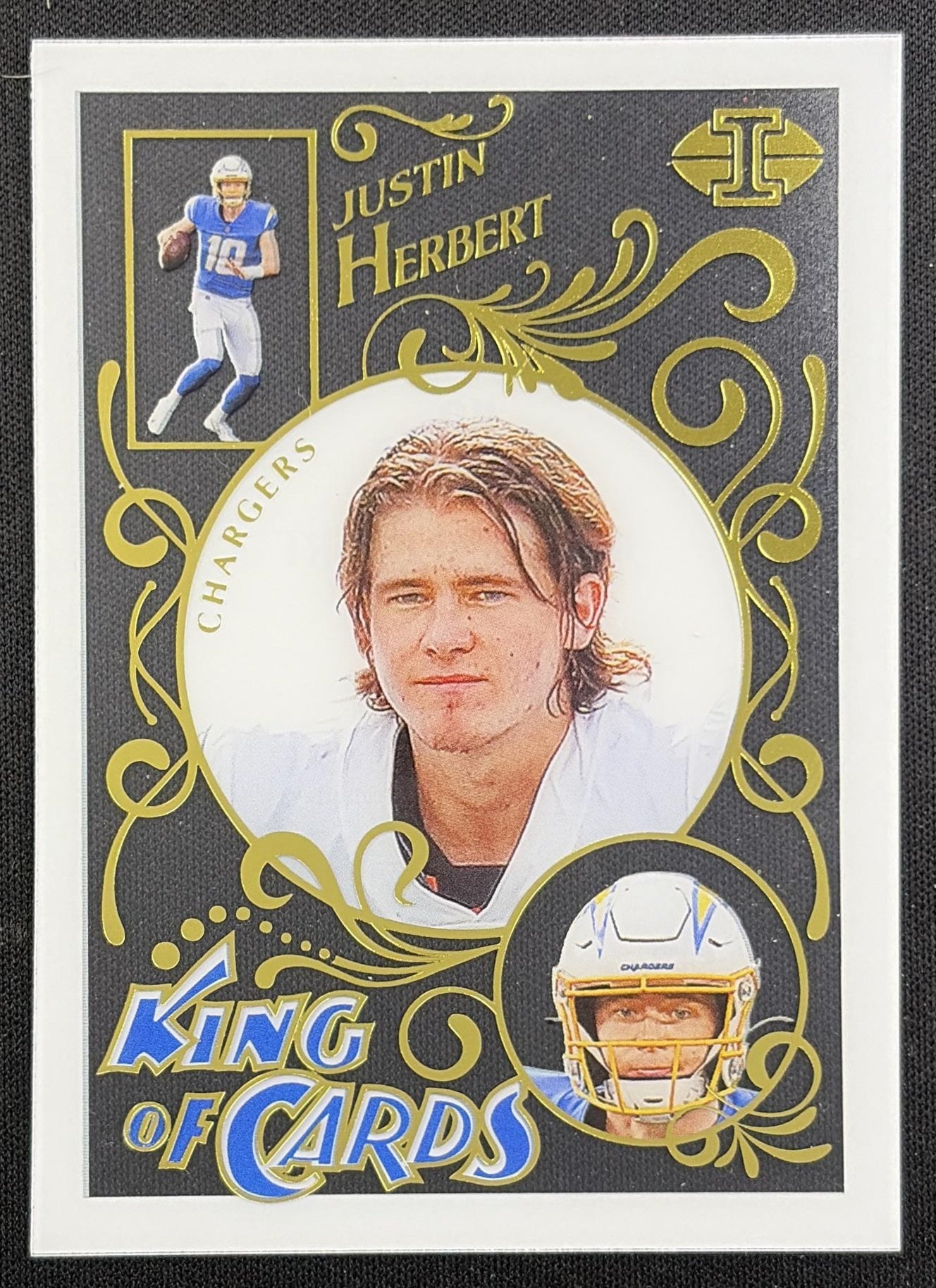 Justin Herbert 2021 Panini Illusions King of Cards Chargers
