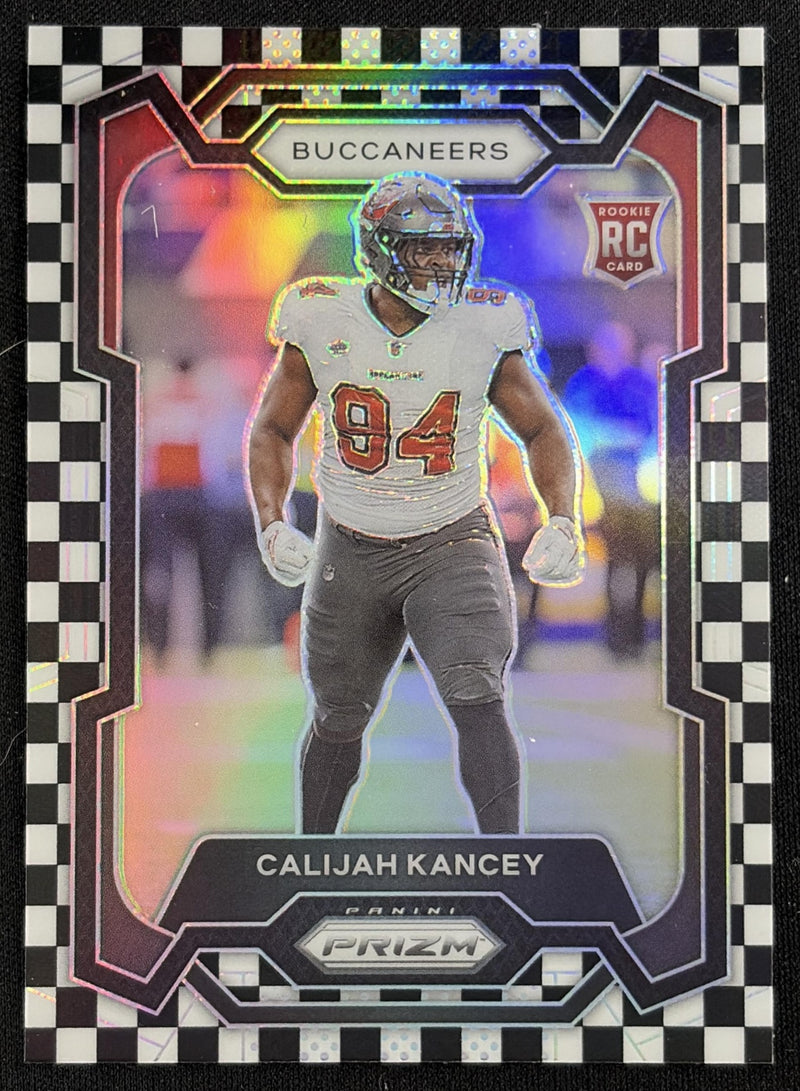 Calijah Kancey 2023 Panini Prizm Black and White Checker Buccaneers