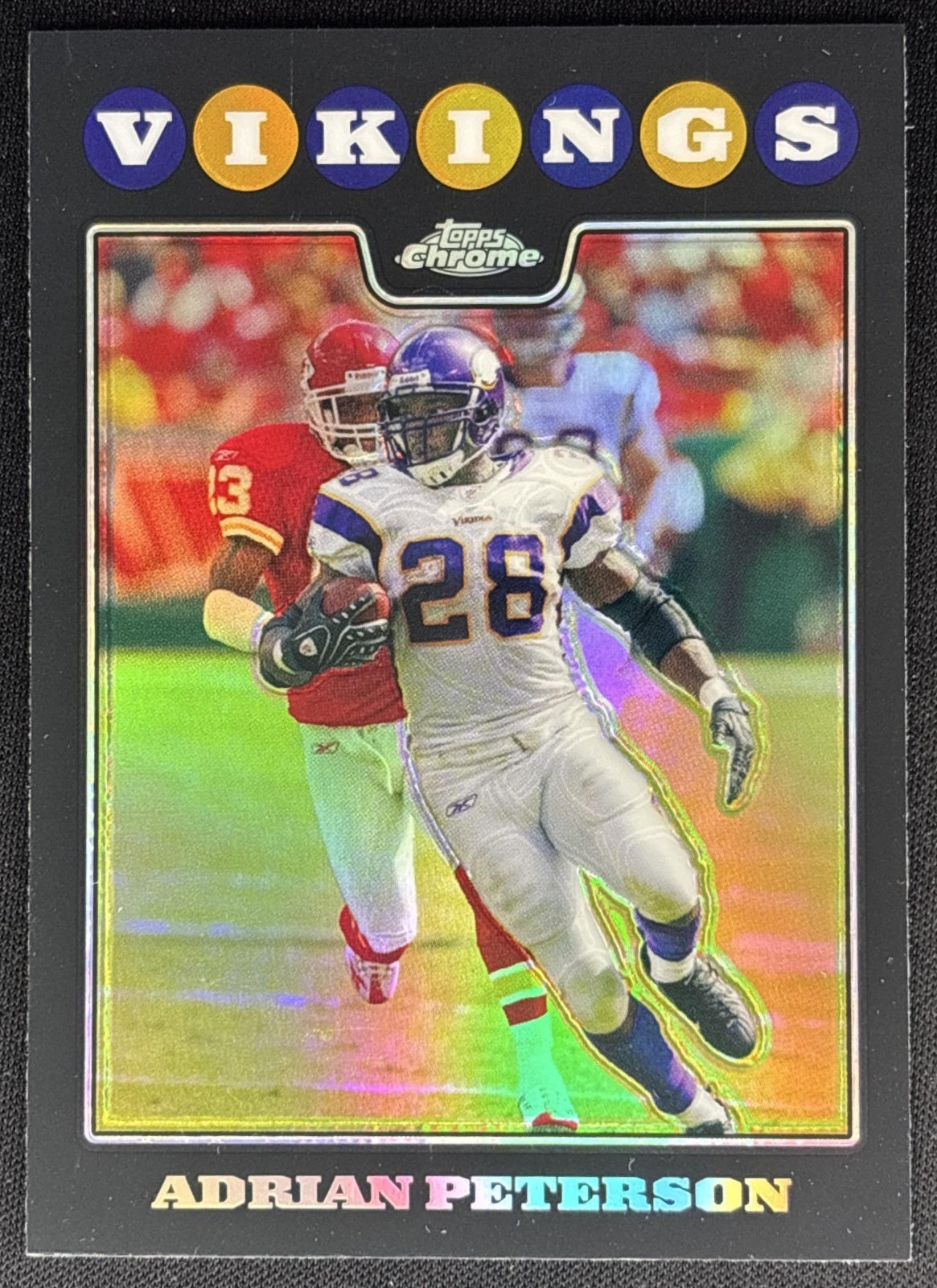 Adrian Peterson 2008 Topps Chrome Refractor Vikings
