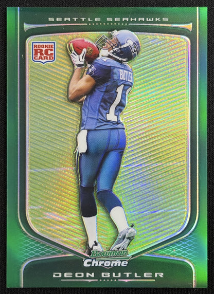 Deon Butler 2009 Bowman Chrome Green Refractor /99 Seahawks