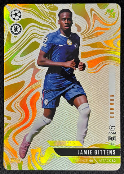 Jamie Gittens 2025 Match Attax Madness UEFA Champions League Common Chelsea Sports Trading Cards