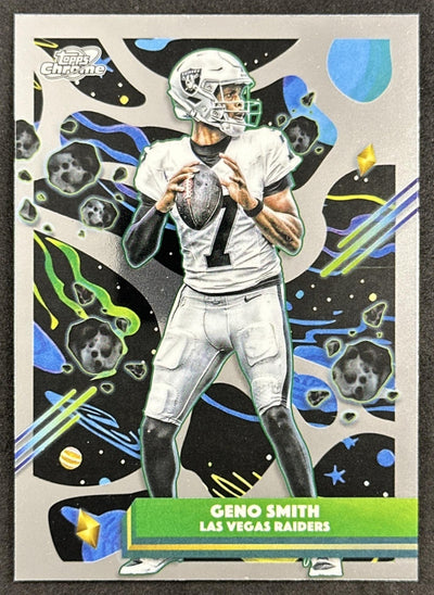 Geno Smith 2025 Topps Cosmic Chrome Raiders Sports Trading Cards