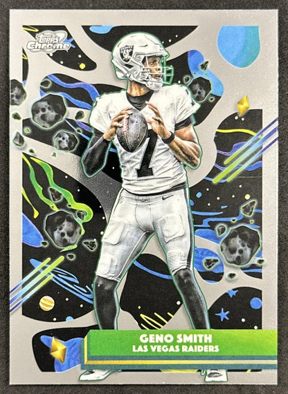 Geno Smith 2025 Topps Cosmic Chrome Raiders front