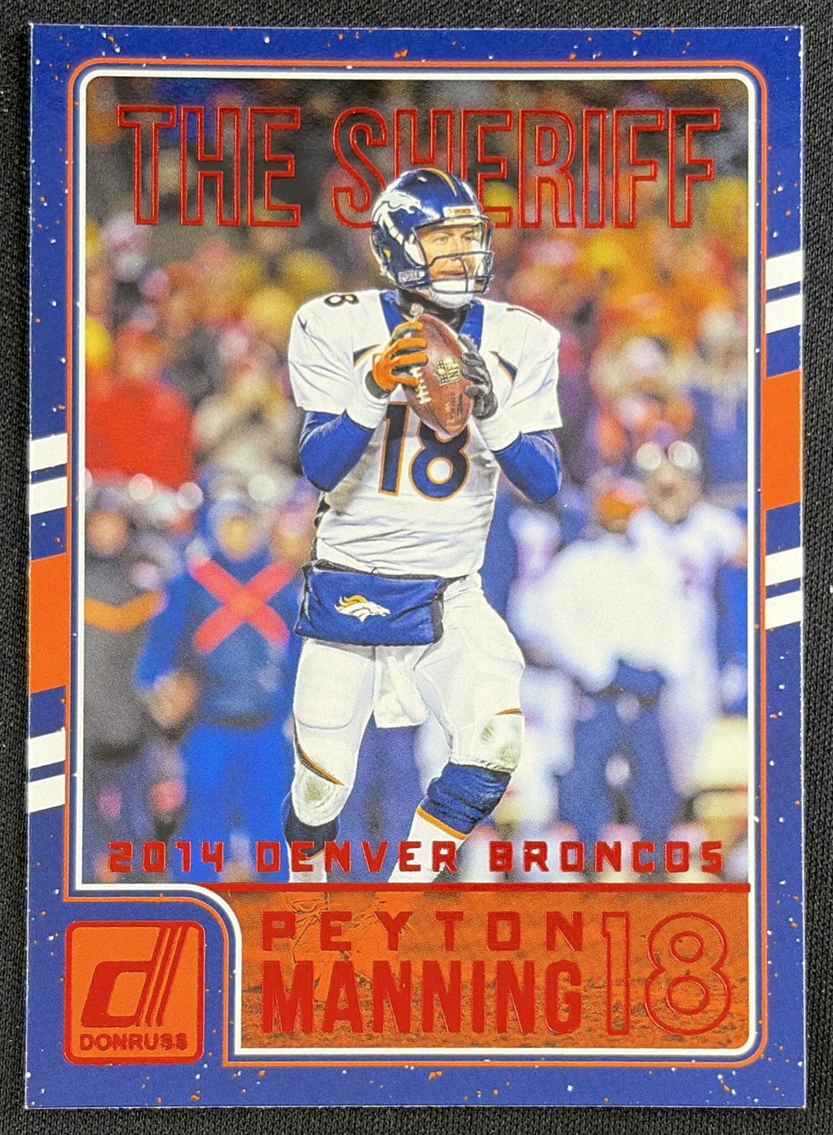 Peyton Manning 2016 Panini Donruss The Sheriff Tribute Red Foil Colts 17