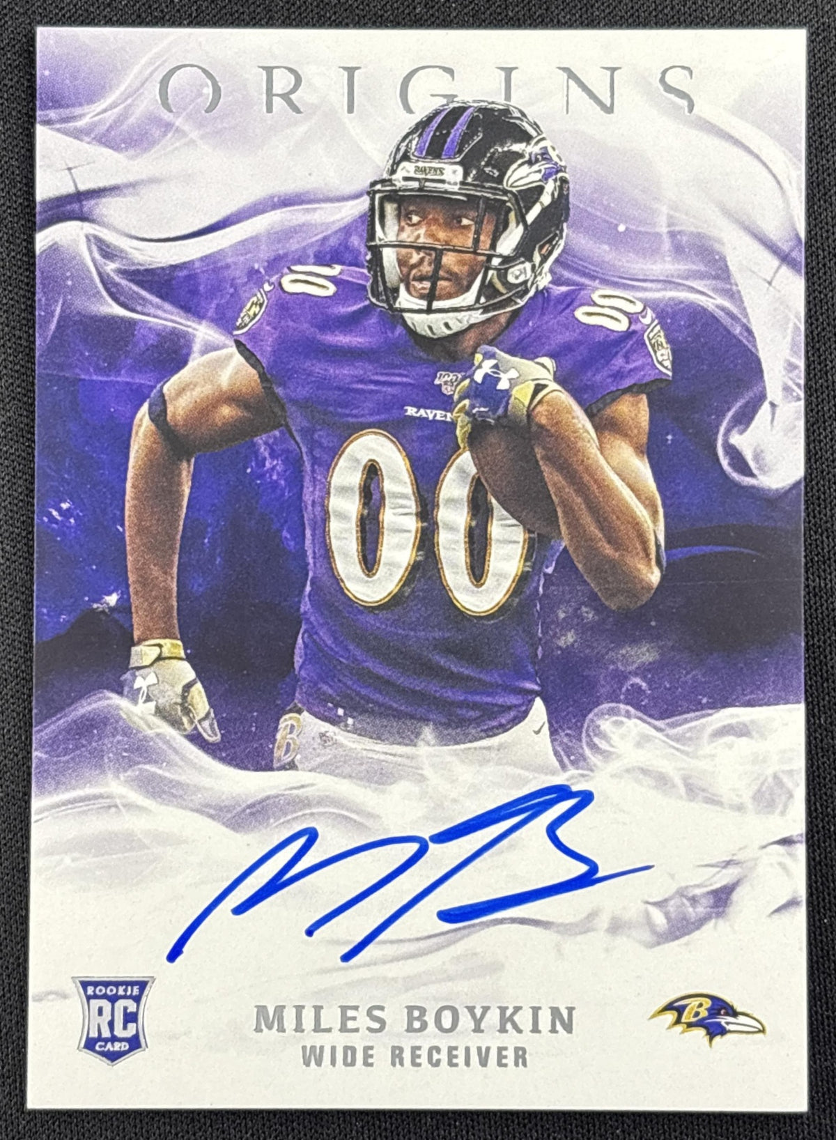 Miles Boykin 2019 Panini Origins Rookie Auto Ravens