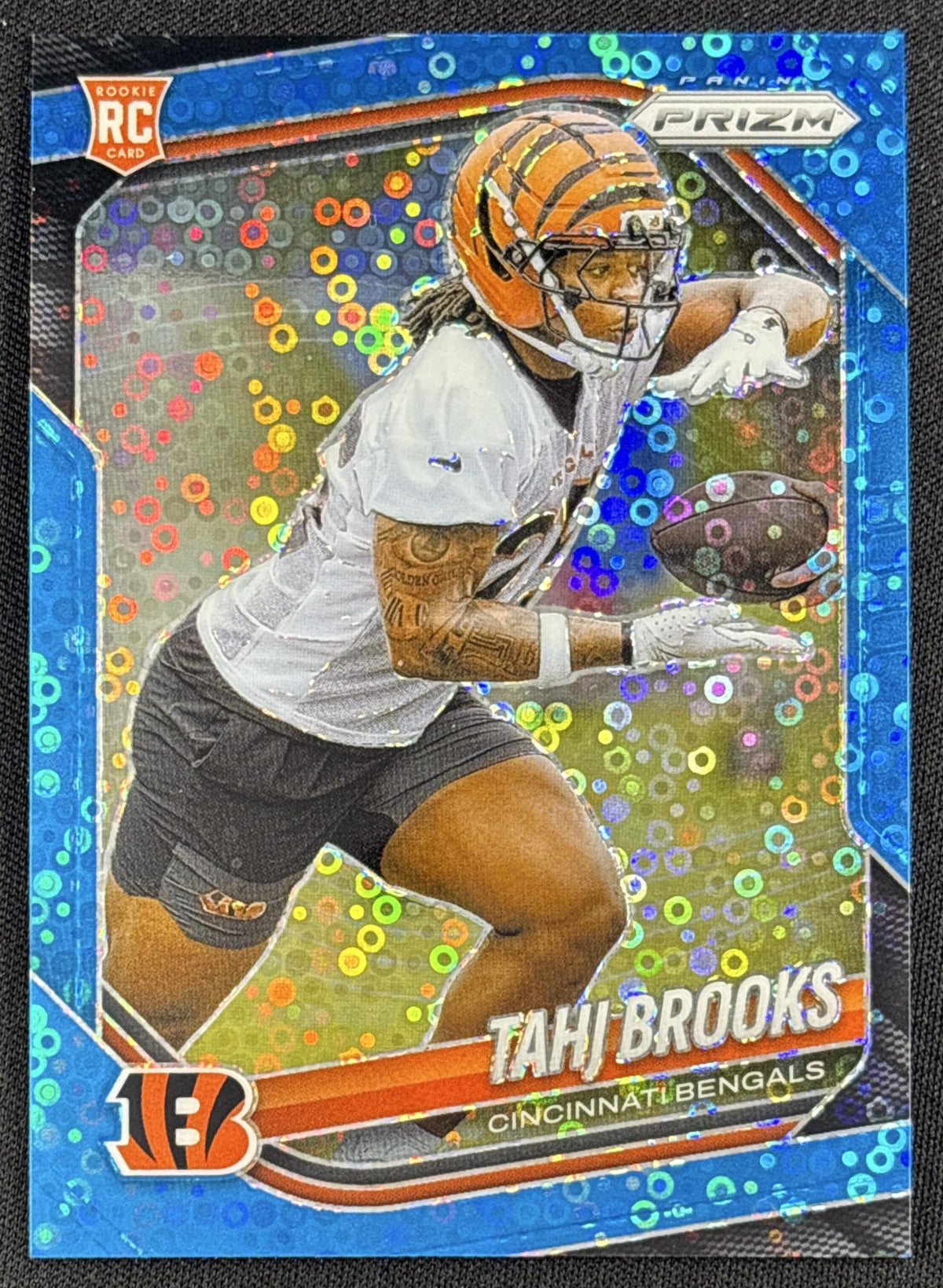 Tahj Brooks 2025 Panini Prizm No Huddle Blue /125 Bengals
