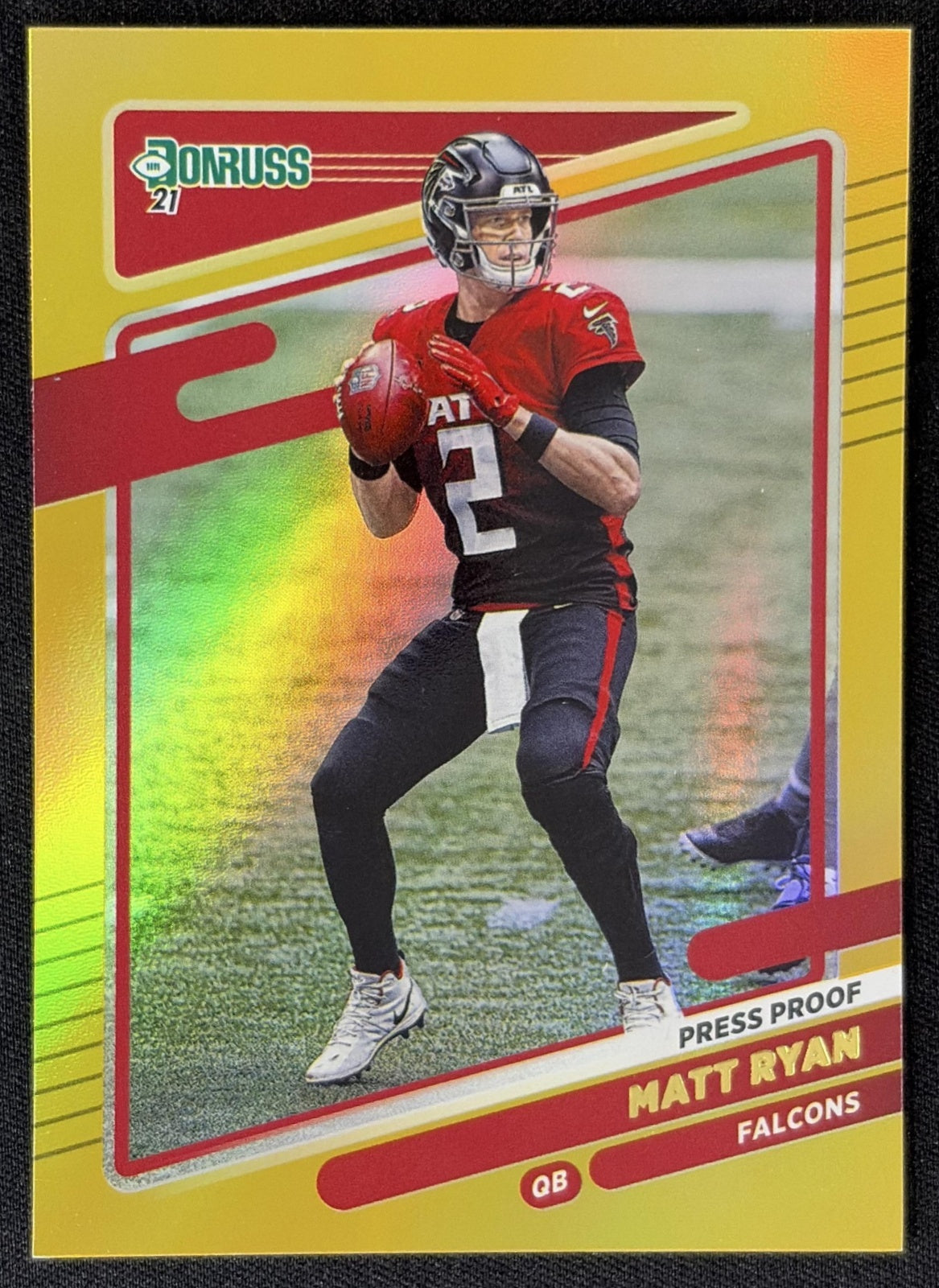 Matt Ryan 2021 Panini Donruss Press Proof Premium Falcons - Atlanta Falcons
