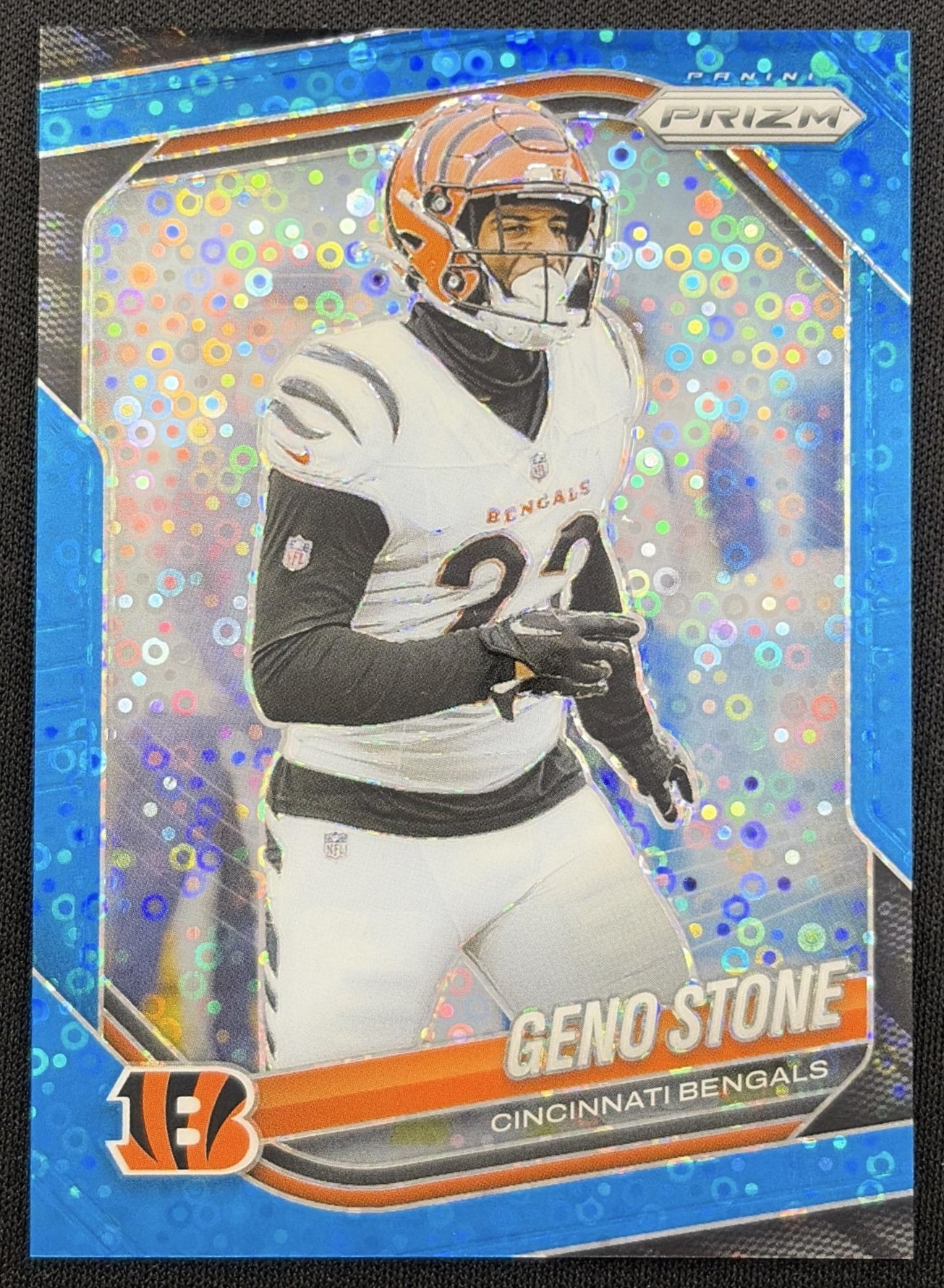 Geno Stone 2025 Panini Prizm No Huddle Blue /125 Bengals