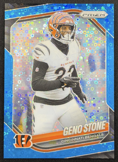 Geno Stone 2025 Panini Prizm No Huddle Blue /125 Bengals