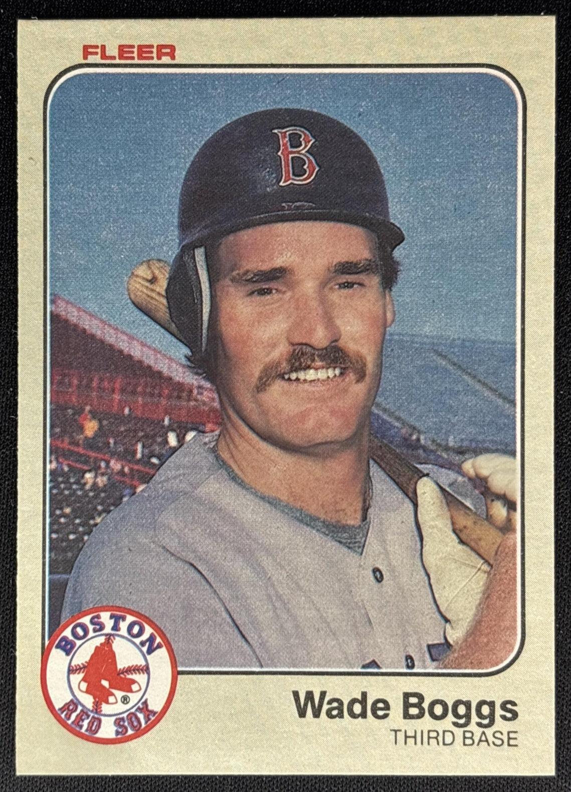 Wade Boggs 1983 Fleer Red Sox Sports Trading Cards