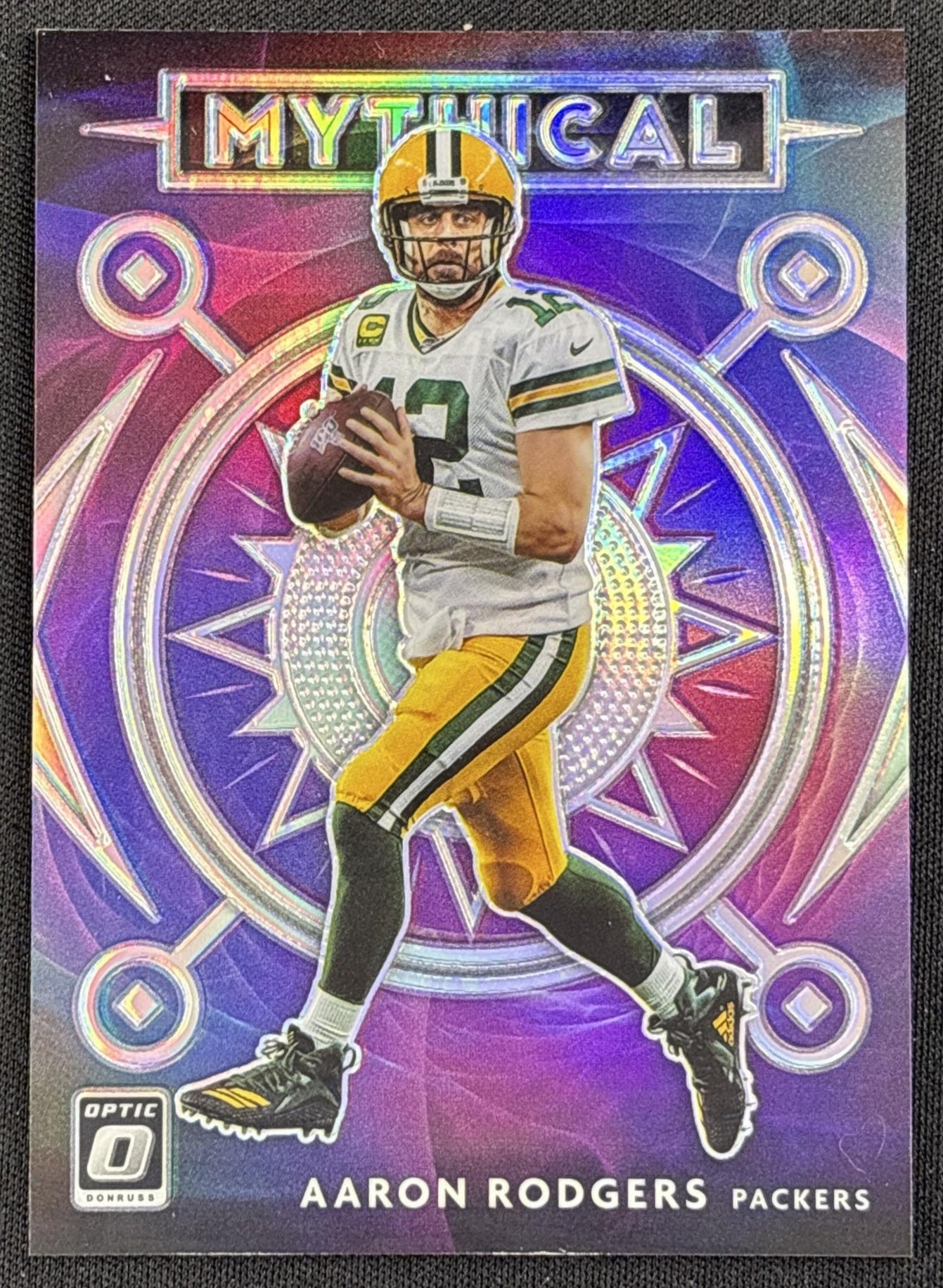 Aaron Rodgers 2020 Panini Donruss Optic Mythical Packers