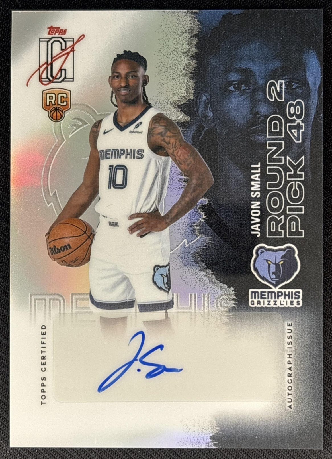 Javon Small 2025 Topps Signature Class Rookie Chrome Auto Grizzlies Default Title Sports Trading Cards