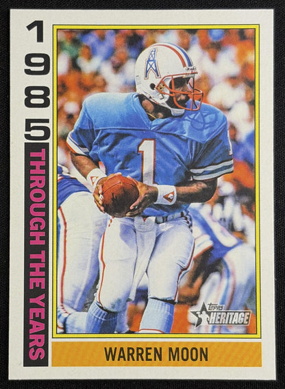 Warren Moon 2026 Topps Heritage Through The Years Oilers