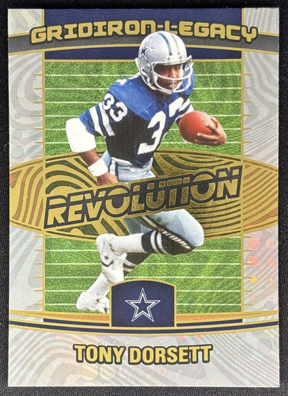 Tony Dorsett 2025 Panini Revolution Gridiron Legacy Cowboys Sports Trading Cards