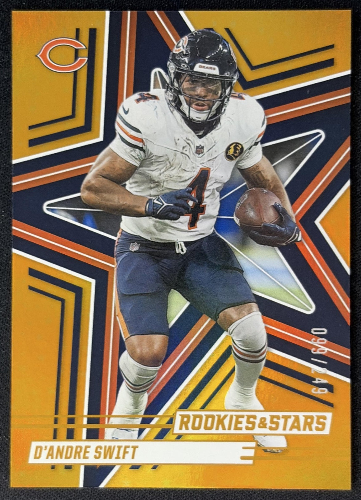 D'Andre Swift 2025 Panini Rookies & Stars Orange /249 Bears