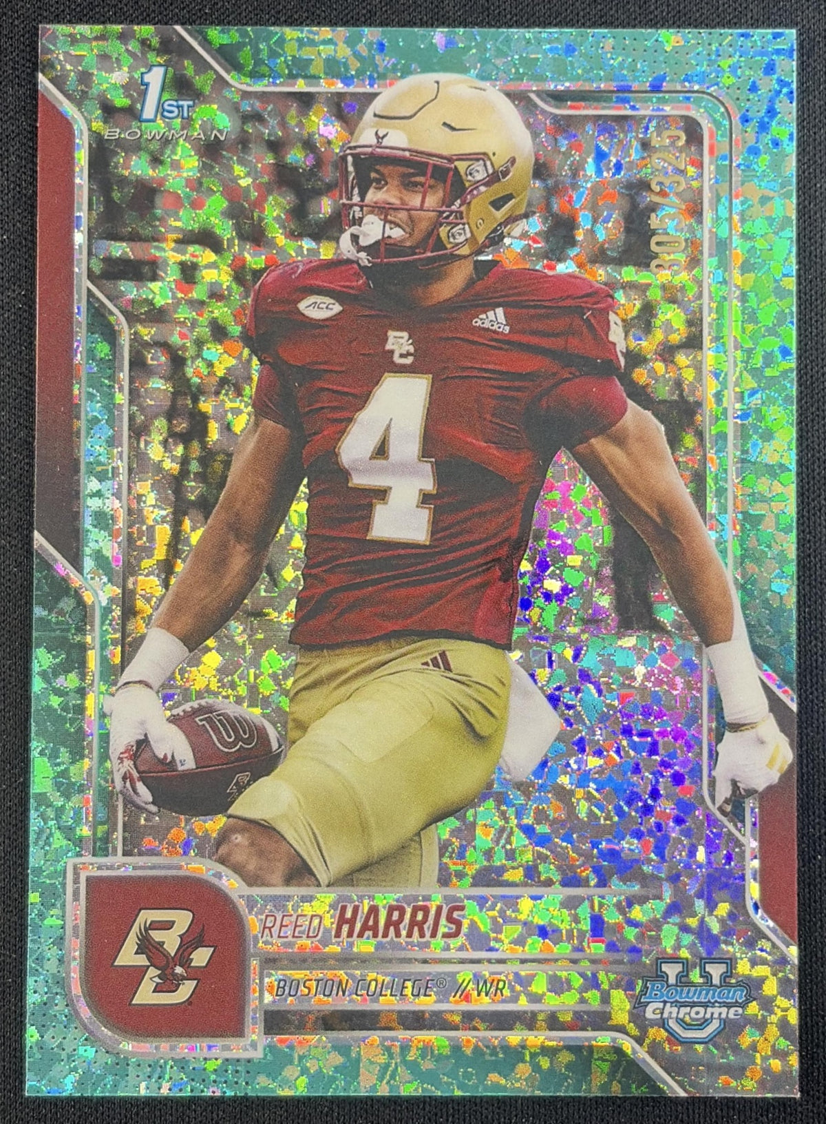 Reed Harris 2025 Bowman Chrome University Prospects Aqua Mini-Diamond Refractor /325 Eagles