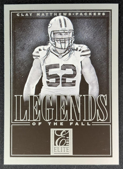 Clay Matthews 2014 Panini Elite Legends of the Fall Silver Packers - Front