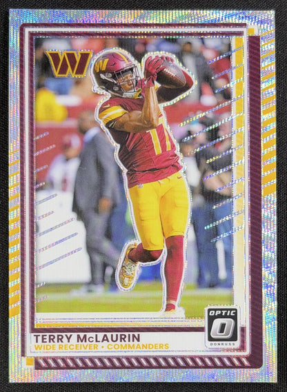 Terry McLaurin 2025 Panini Donruss Optic Wave Prizm /300 Commanders