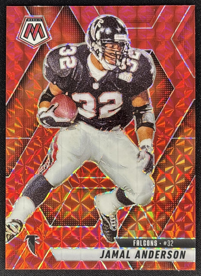 Jamal Anderson 2025 Panini Mosaic Camo Red Prizm Falcons Sports Trading Cards