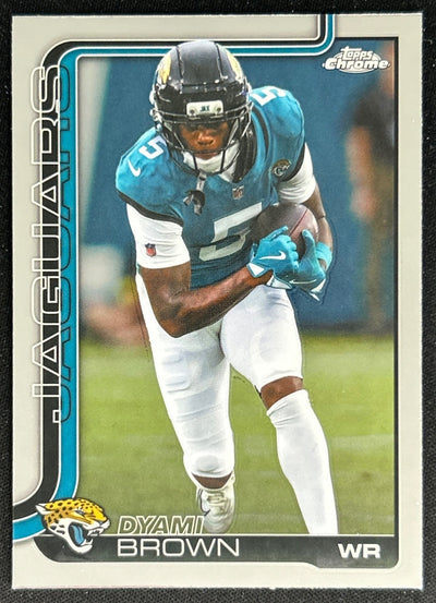 Dyami Brown 2025 Topps Chrome Jaguars Default Title Sports Trading Cards