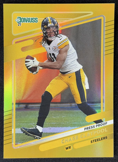 Chase Claypool 2021 Panini Donruss Press Proof Premium Steelers Sports Trading Card