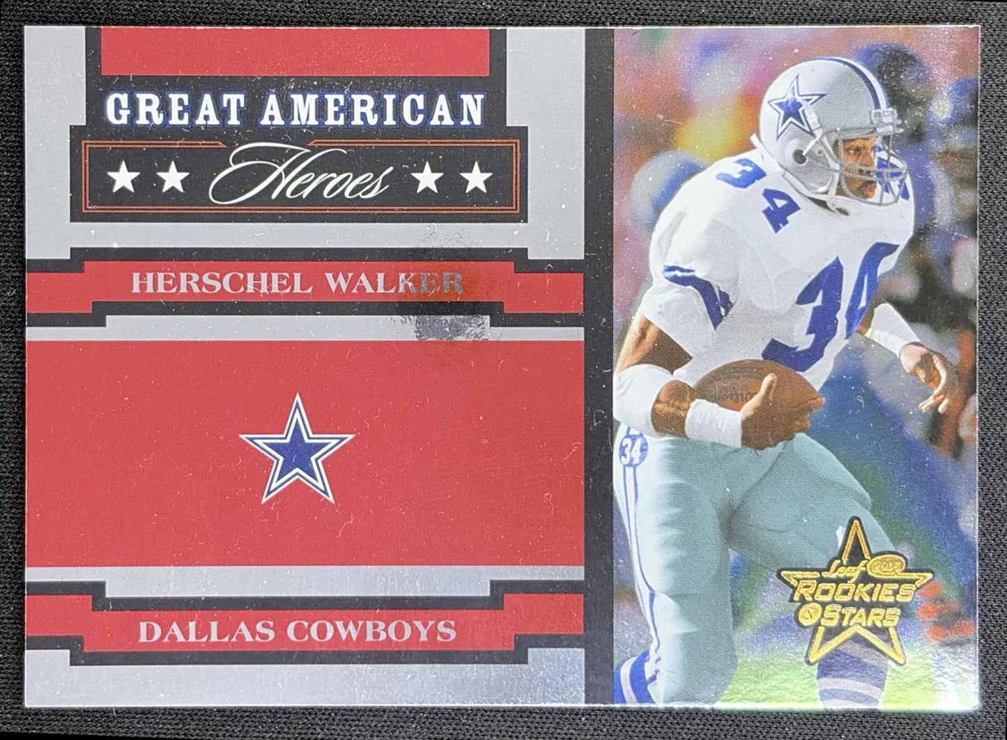 Herschel Walker 2005 Leaf Rookies & Stars Great American Heroes Red /1250 Cowboys
