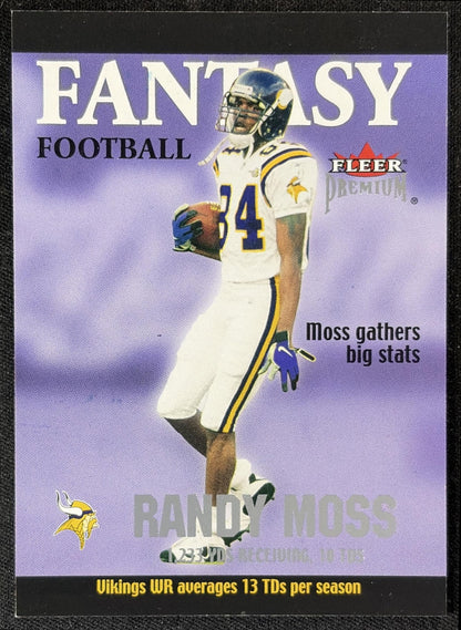Randy Moss 2002 Fleer Premium Fantasy Team /1200 Vikings