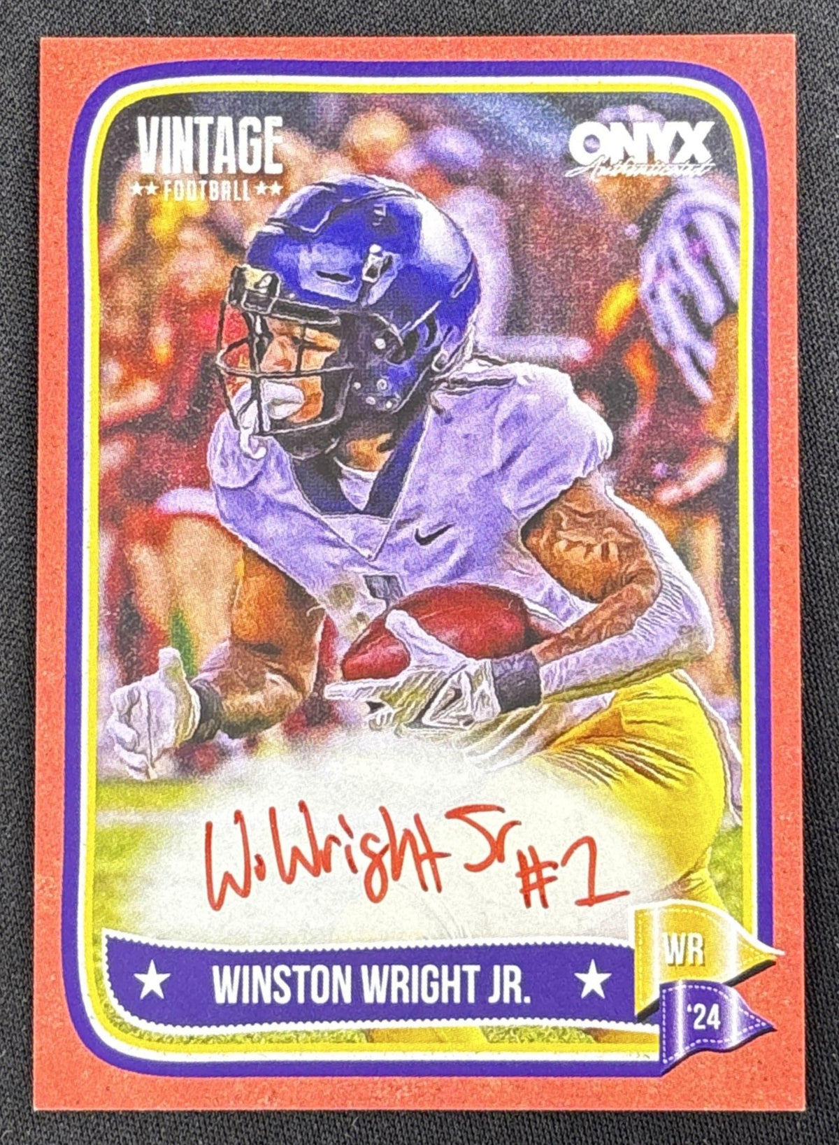 Winston Wright 2024 Onyx Vintage Collection Red Auto /25