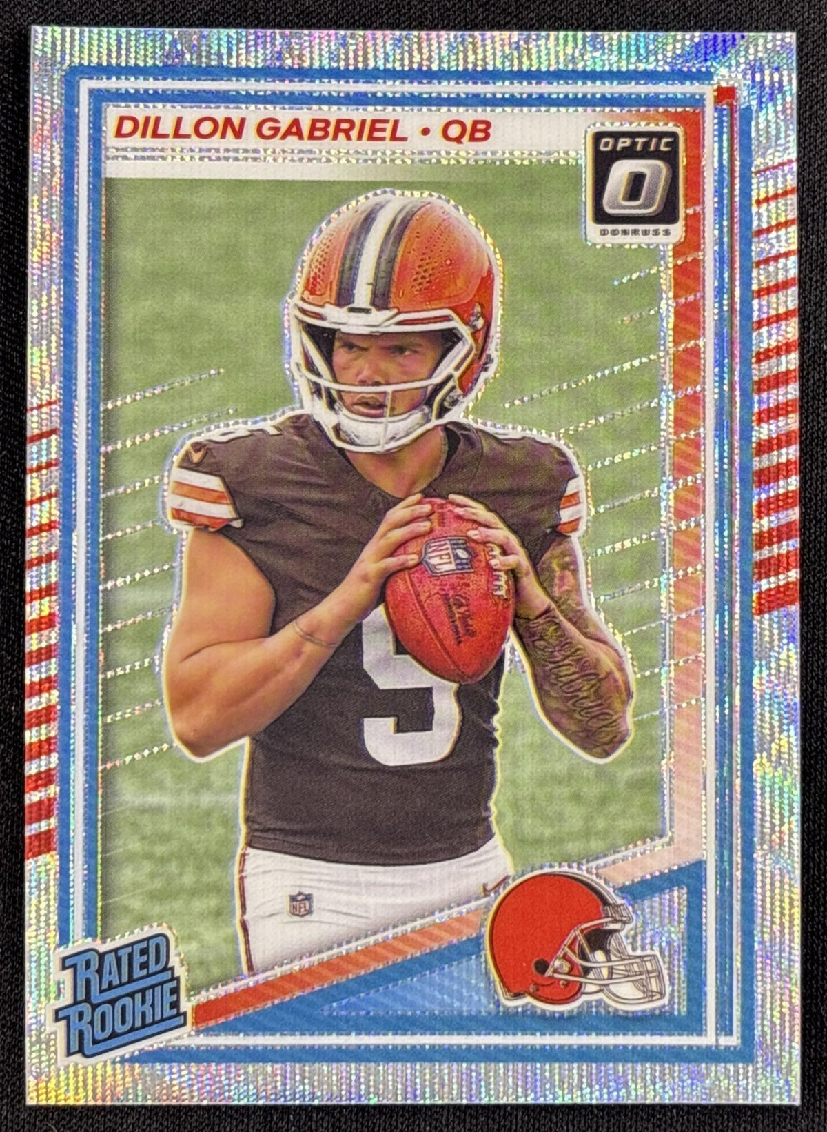 Dillon Gabriel 2025 Panini Donruss Optic Rated Rookie Wave Prizm /300 Browns