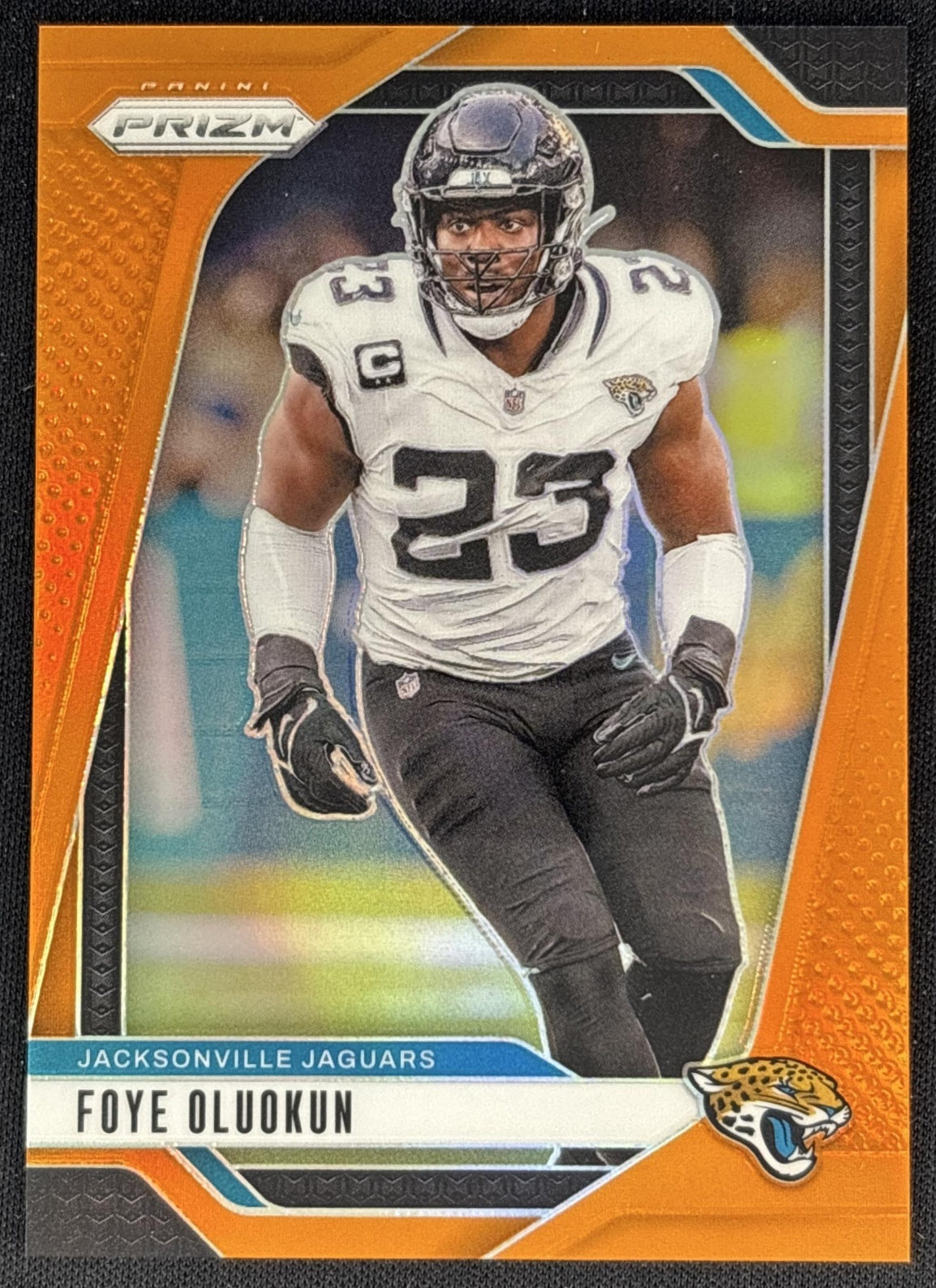 Foye Oluokun 2024 Panini Prizm Orange /249 Jaguars Front
