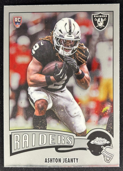 Ashton Jeanty 2025 Chrome 1975 Topps Raiders Sports Trading Cards