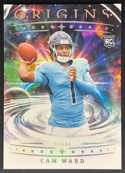 Cam Ward 2025 Origins Rookie Titans Sports Trading Cards