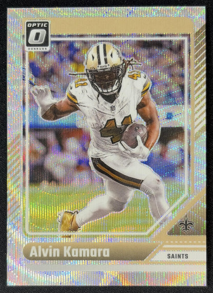 Alvin Kamara 2024 Panini Donruss Optic Wave /300 Saints Sports Trading Cards