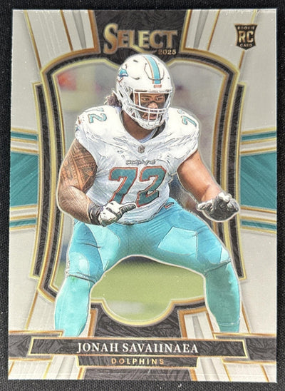 Jonah Savaiinaea 2025 Panini Select Premier Level Dolphins Jonah Savaiinaea 2025 Panini Select Premier Level Dolphins Sports Trading Cards