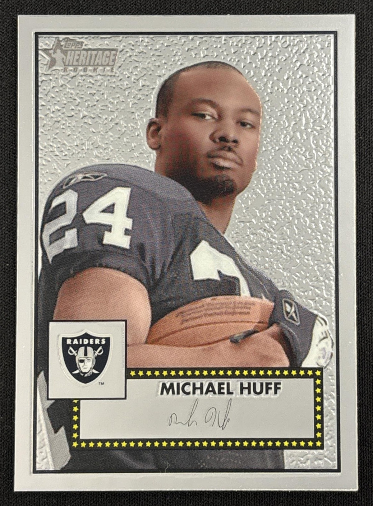 Michael Huff 2006 Topps Heritage Chrome /1952 Raiders