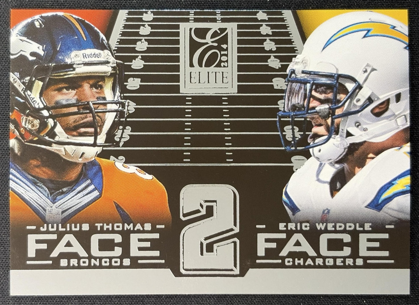 Eric Weddle Julius Thomas 2014 Panini Elite Face 2 Silver - Front