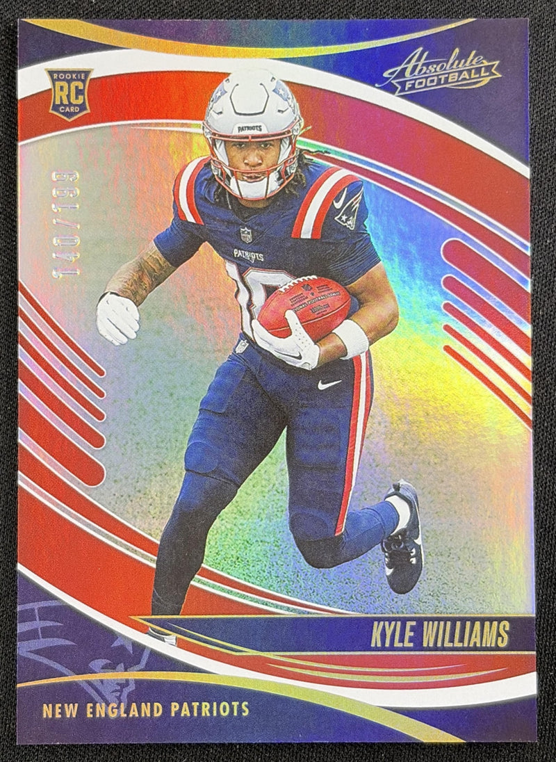 Kyle Williams 2025 Panini Absolute Rookies Spectrum Red /199 Patriots