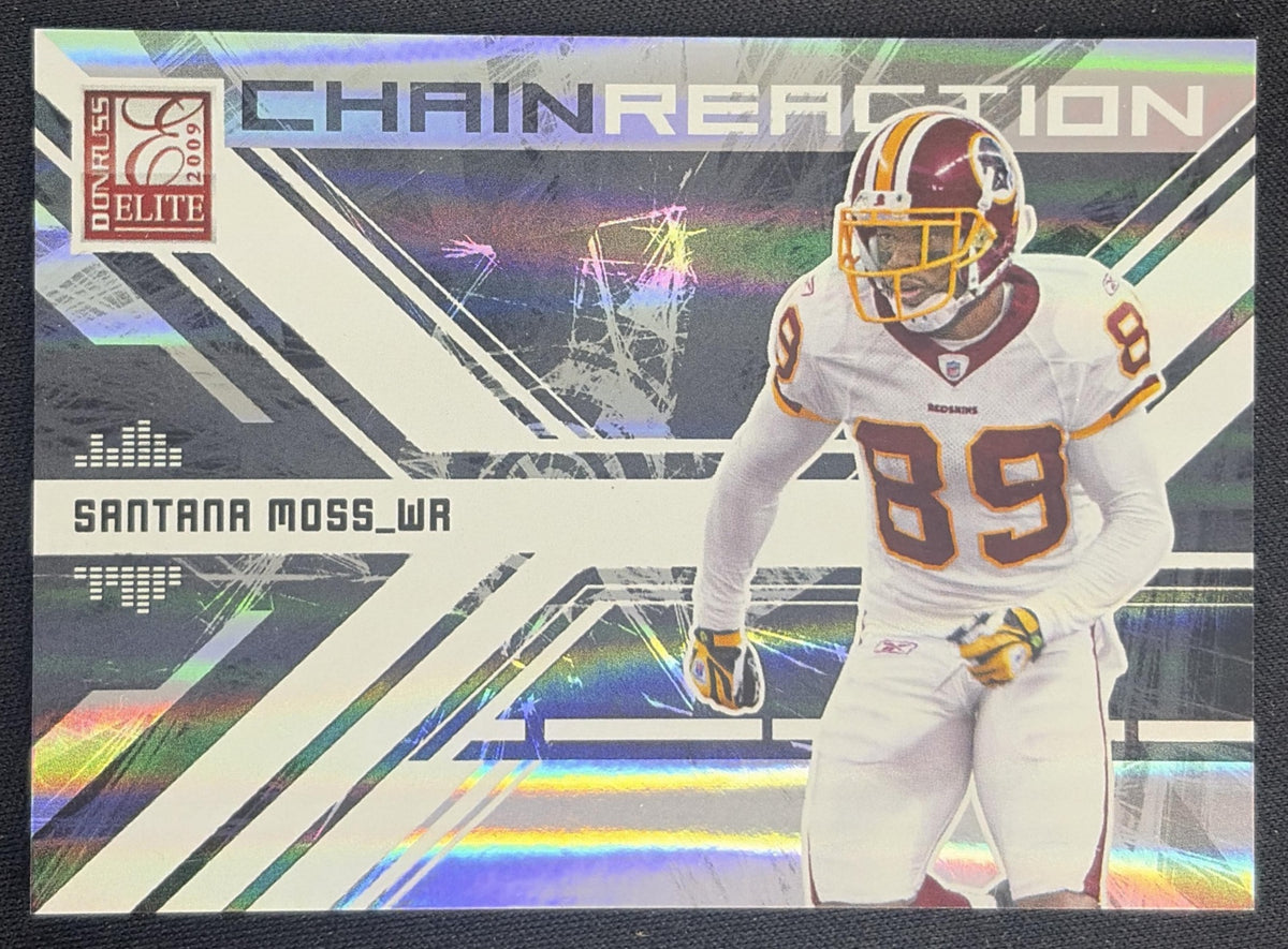 Santana Moss 2009 Panini Donruss Elite Chain Reaction Black /399 Redskins