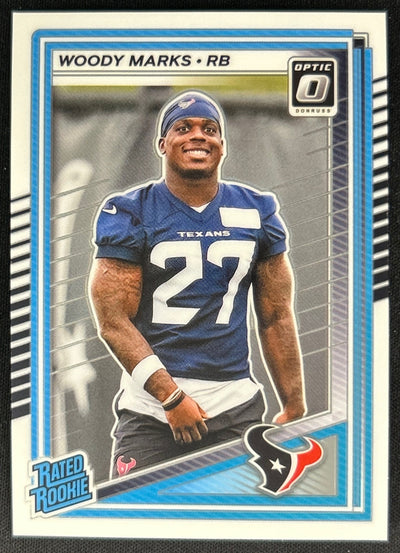 Woody Marks 2025 Donruss Optic Rated Rookie Texans Sports Trading Cards