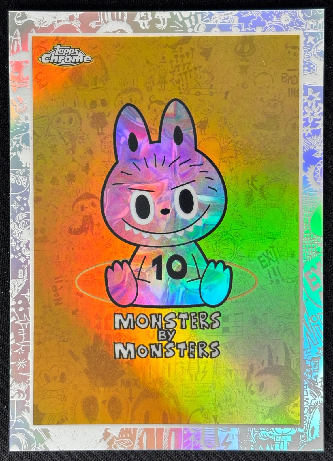 Monsters by 2025 Chrome Labubu Refractor 4 Default Title Non-Sports Trading Cards