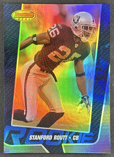 Stanford Routt 2005 Bowman's Best Blue /1399 Raiders Sports Trading Cards
