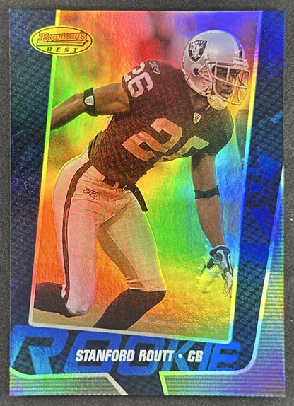 Stanford Routt 2005 Bowman's Best Blue /1399 Raiders Sports Trading Cards