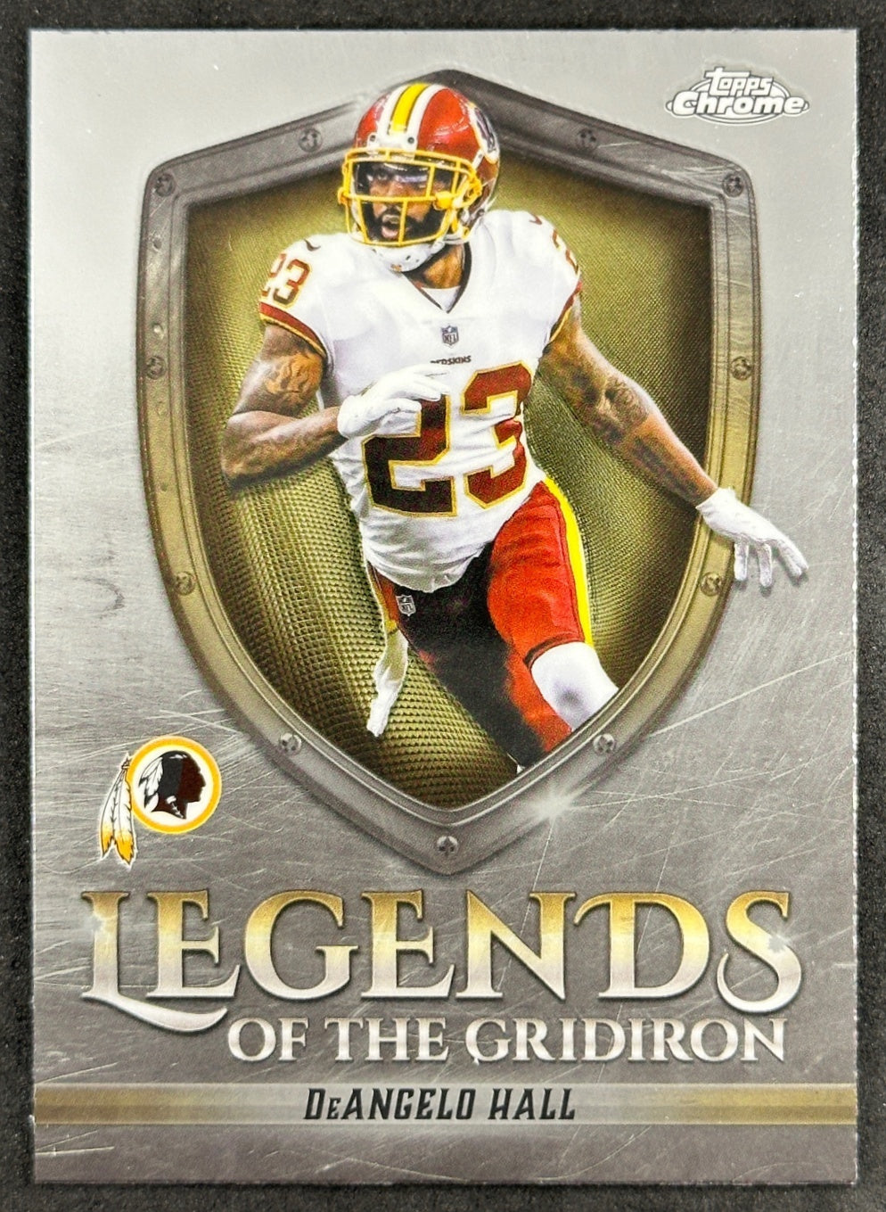 DeAngelo Hall 2025 Topps Chrome Legends of the Gridiron Redskins Sports Trading Cards