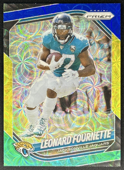 Leonard Fournette 2025 Panini Prizm Choice Blue Yellow & Green Jaguars